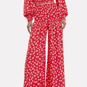 NWT Alexis Biasi Floral Wide Leg Pant